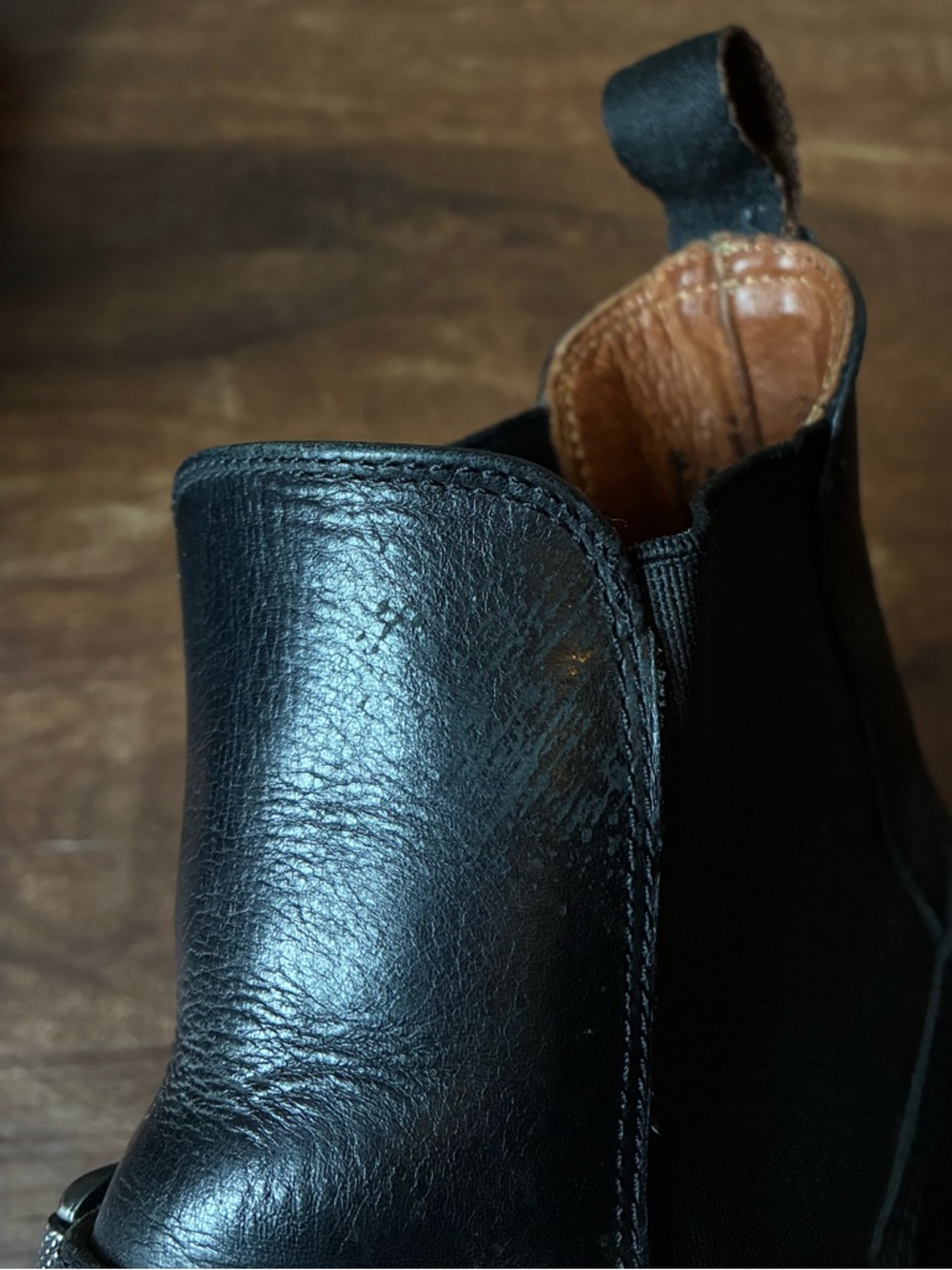 Men's Frye Wilson Engineer Chelsea Boots in Black (Size:7.5) - Picture 11 of 16
